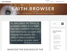 Tablet Screenshot of faithbrowser.com